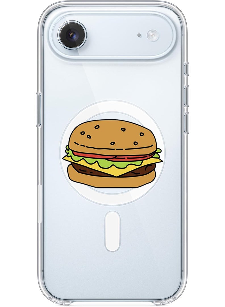 Theodor Magnetic Case for Apple iPhone 17 Air Compatible with MagSafe Wireless Charging, Shockproof Phone Bumper Cover - Burger - Image 1