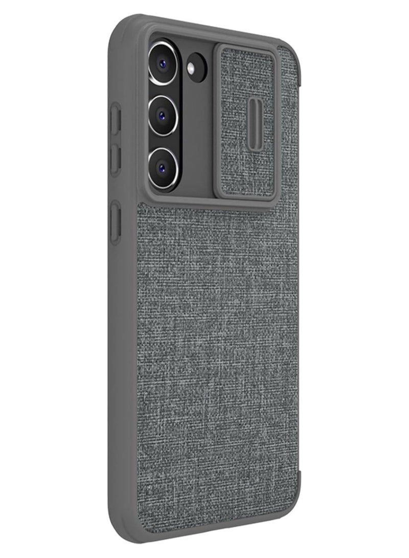 Nillkin Qin Pro Leather Cover Case Designed For Samsung Galaxy S23 Plus - Classical Grey - Image 1