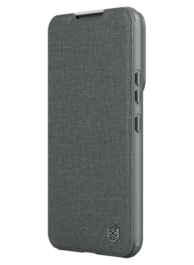 Nillkin Qin Pro Leather Cover Case Designed For Samsung Galaxy S23 Plus - Classical Grey - Image 2