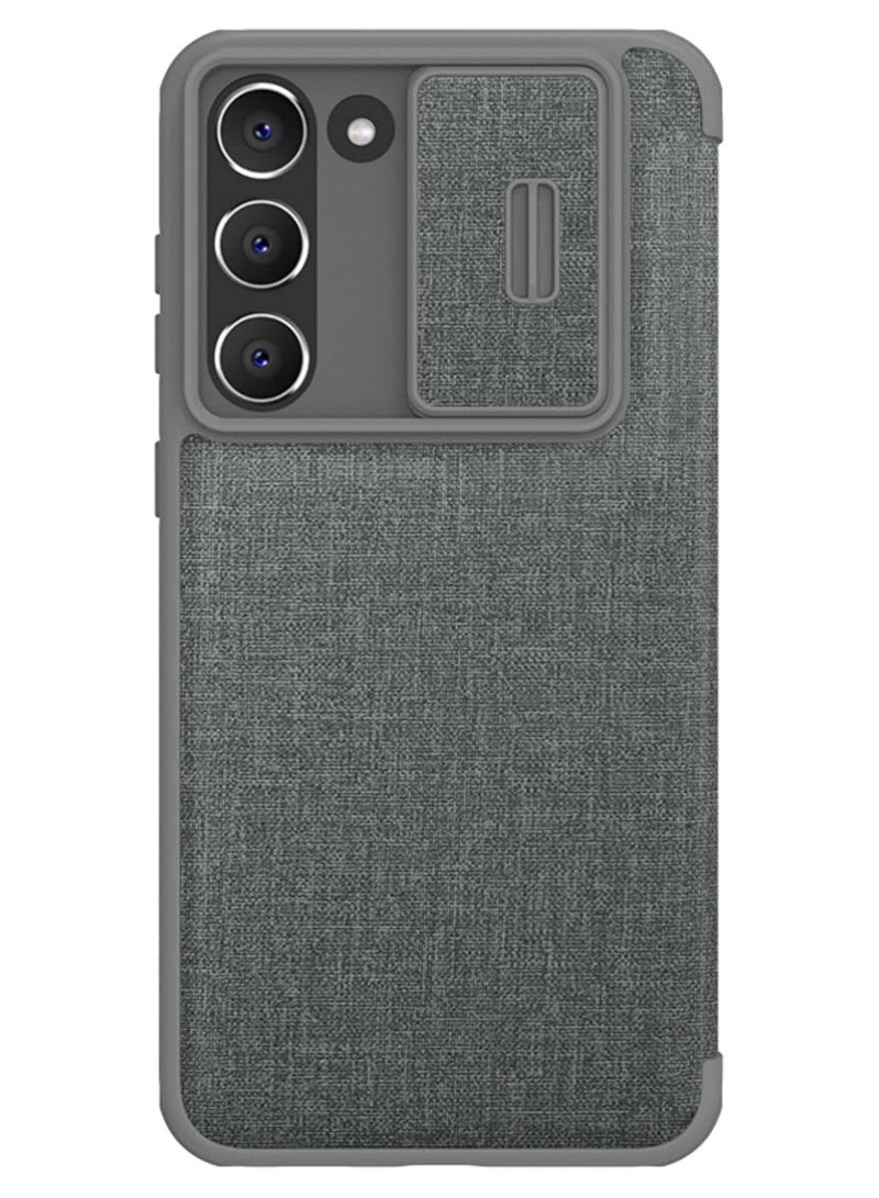 Nillkin Qin Pro Leather Cover Case Designed For Samsung Galaxy S23 Plus - Classical Grey - Image 4