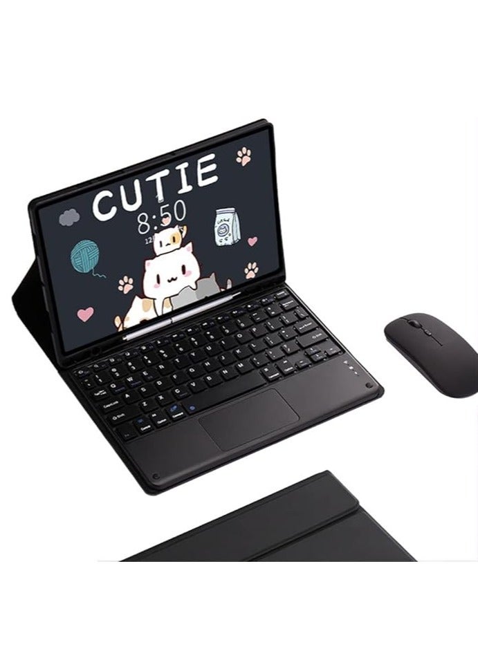 general English Keyboard Case for Samsung Galaxy Tab S8 Ultra 14.6 X900 Case with Bluetooth Mouse, Lightweight Case with Detachable Bluetooth Touch Keyboard - Image 1