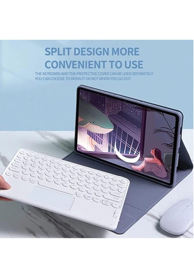 general English Keyboard Case for Samsung Galaxy Tab S8 Ultra 14.6 X900 Case with Bluetooth Mouse, Lightweight Case with Detachable Bluetooth Touch Keyboard - Image 4