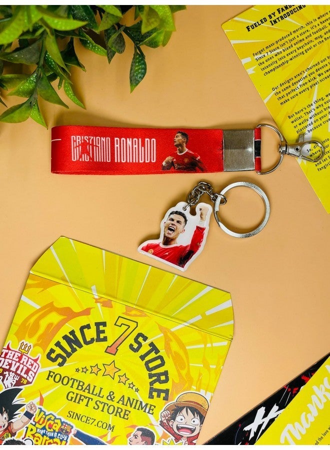 SINCE 7 STORE Cristiano Ronaldo Gift box for CR7 Fans, INCLUDES 4 products: 1 CR7 Mug, 1 Keychain, 1 Keychain Lanyard & 1 badge - Image 3