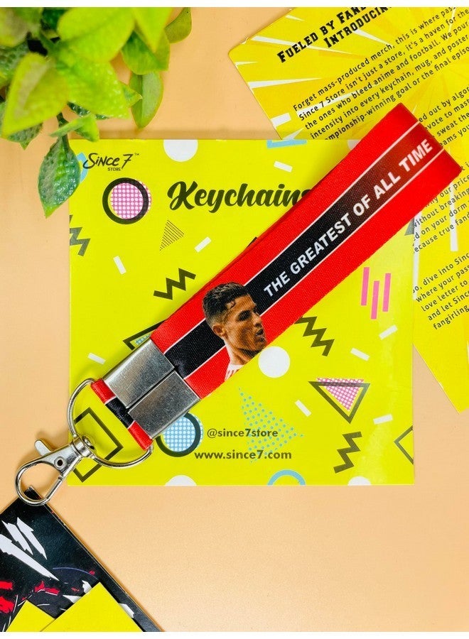 SINCE 7 STORE Cristiano Ronaldo Gift box for CR7 Fans, INCLUDES 4 products: 1 CR7 Mug, 1 Keychain, 1 Keychain Lanyard & 1 badge - Image 4