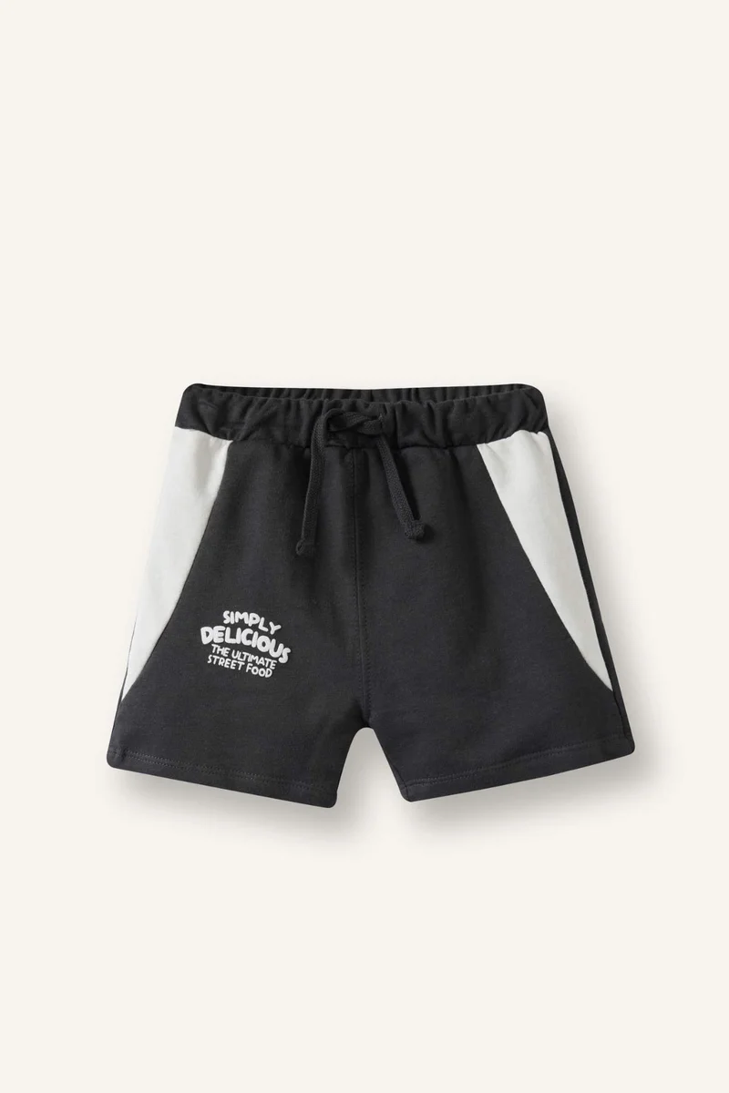 ديفاكتو Baby Boy Food Print 2 Piece Set