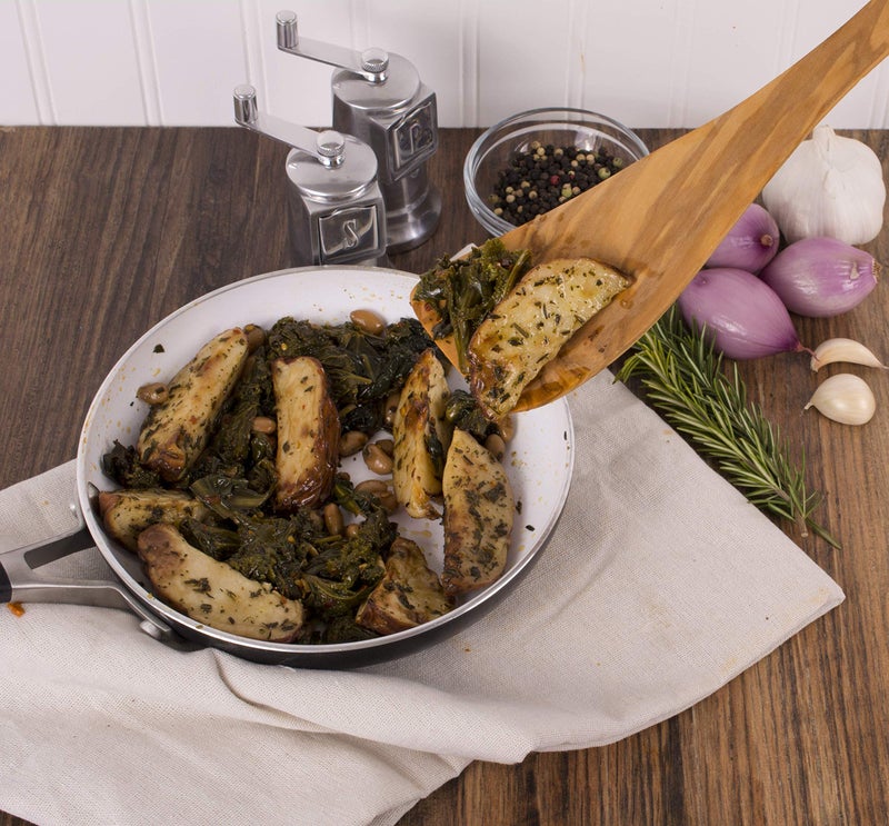 Eddingtons Eddington Italian Olive Wood Wide Spatula, Handcrafted in Europe, 12.5-Inches,Brown - Image 5