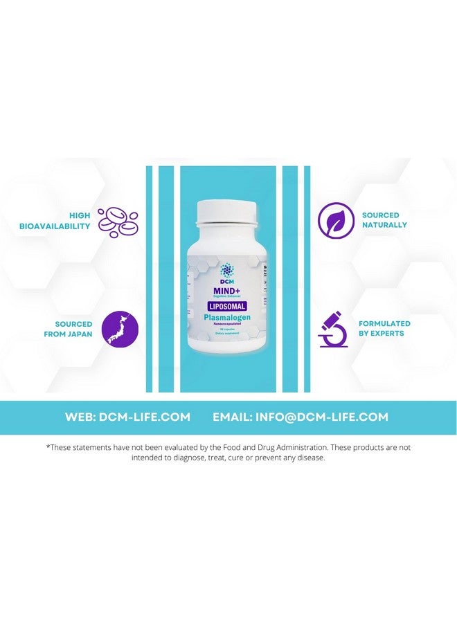 DCM Mind+ Cognitive Enhancer Liposomal and Nanoencapsulated Plasmalogen - Image 2