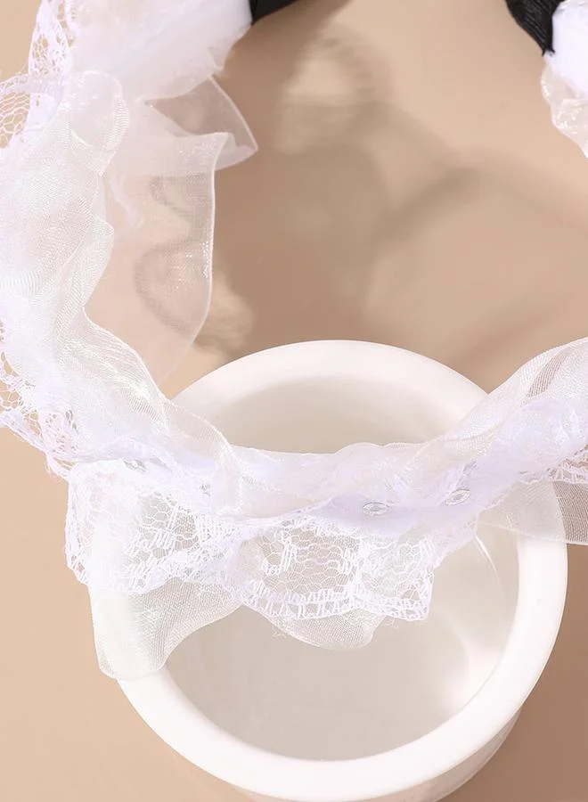 تايك تو Ruffled Mesh Headband