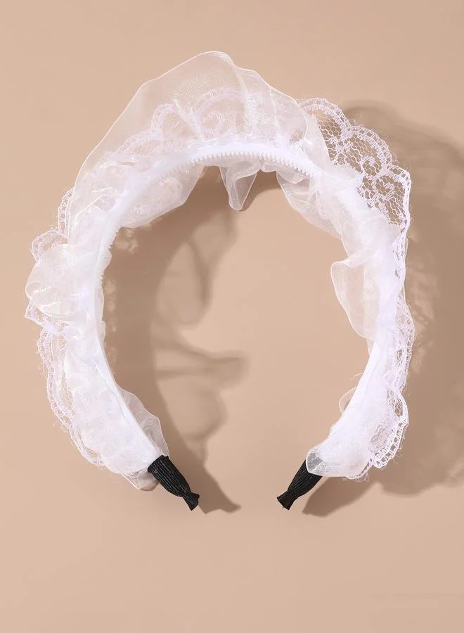 تايك تو Ruffled Mesh Headband
