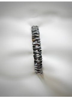 Kehribar Point Hematite Stone Macrame Bracelet  - Image 1