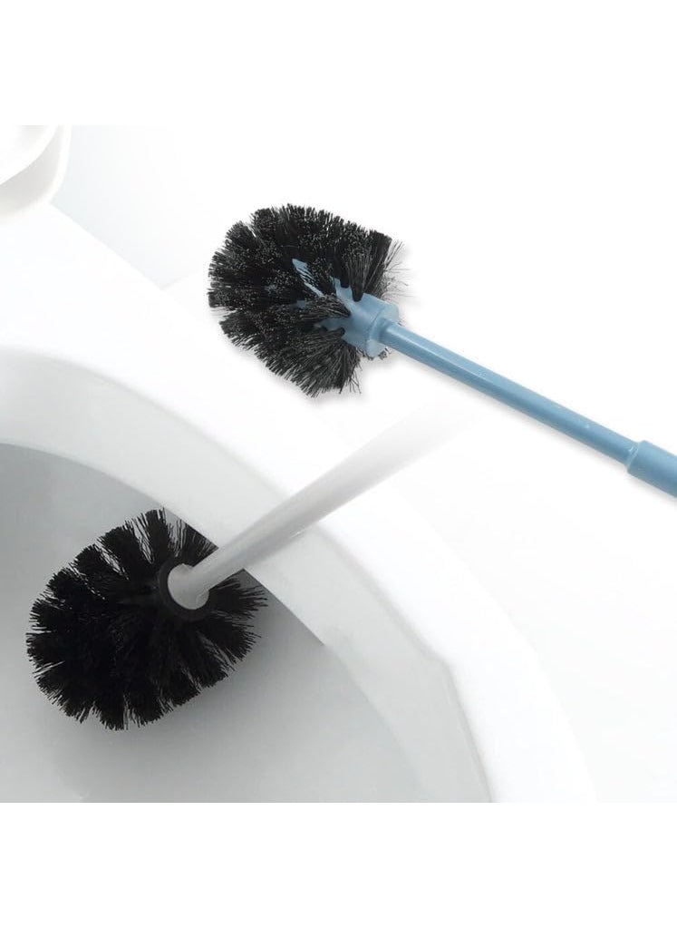 Yanmai - Yanmai Round Hockey Stick Shaped Plastic Toilet Cleaner Brush - Bathroom Cleaning Essential - Image 1