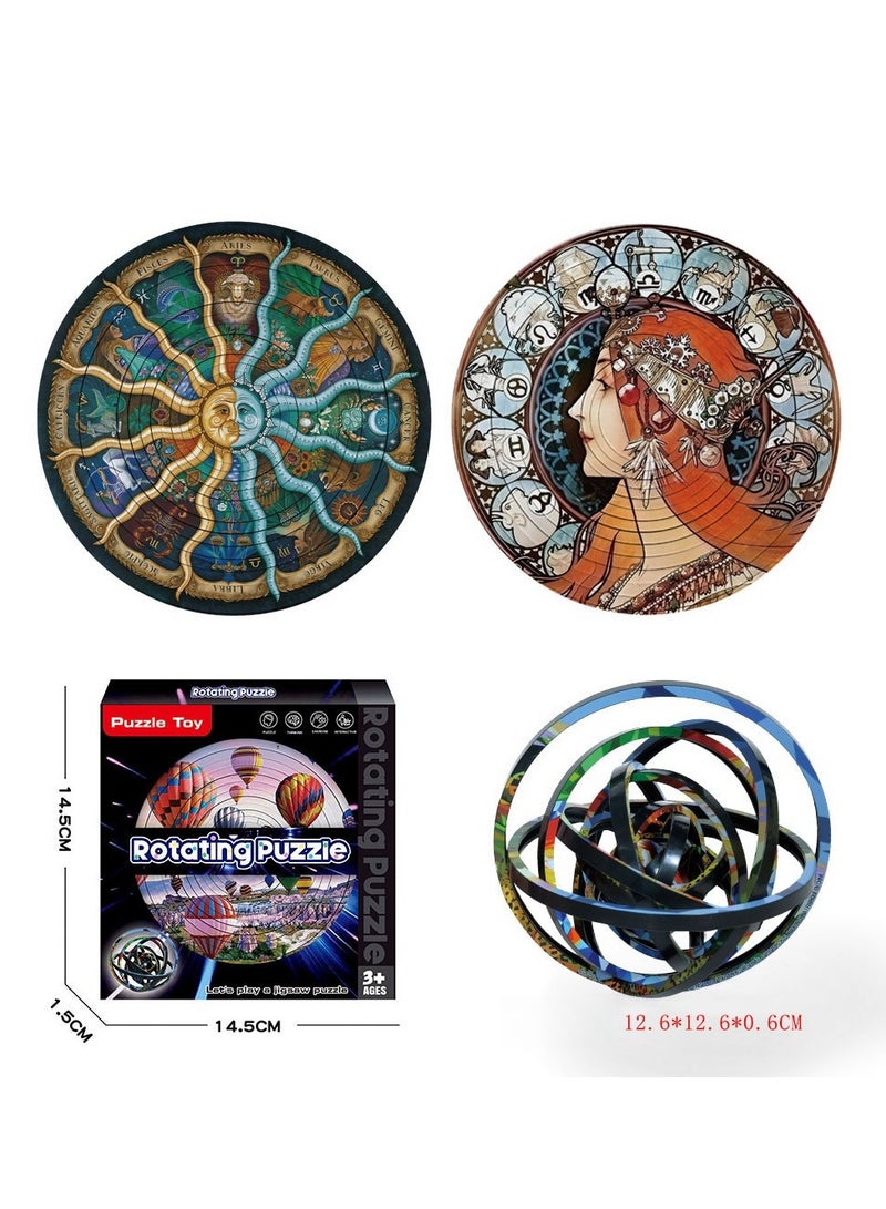 Rotating Puzzle Puzzle Decompression 3D Flip Puzzle Toy