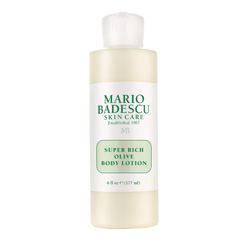 Mario Badescu Super Rich Olive Body Lotion for Dry Skin, Non-Greasy and Creamy Moisturizer Infused with Olive Oil, Ideal for All Skin Types, 6 Fl Oz - Image 1