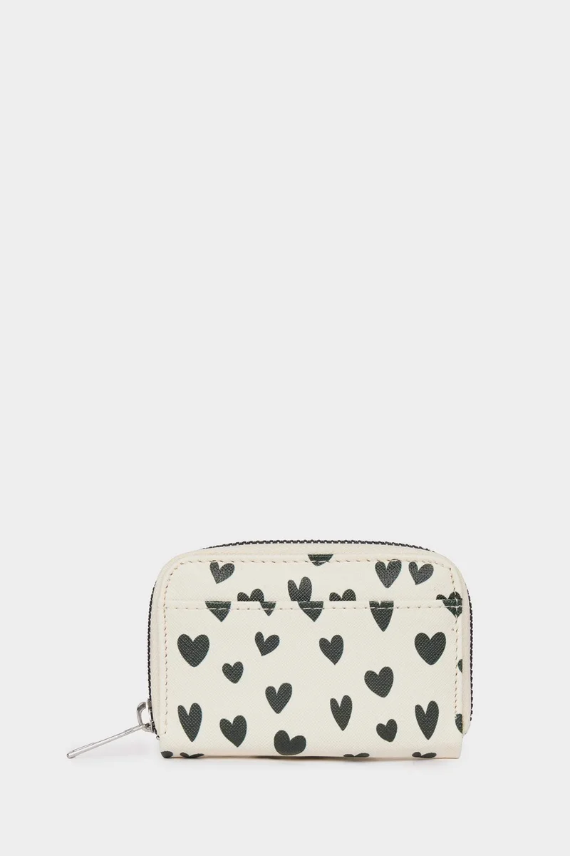 ديفاكتو Woman Heart Printed Coin Wallet