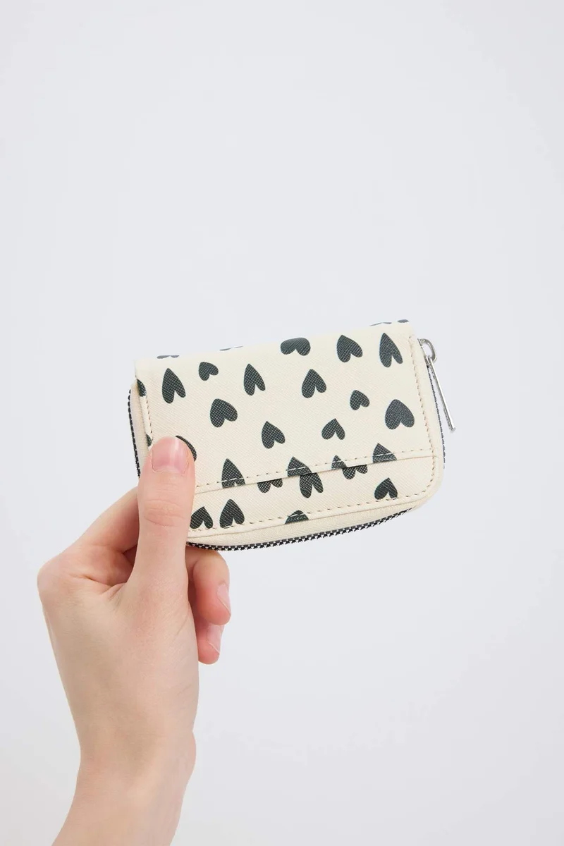 ديفاكتو Woman Heart Printed Coin Wallet