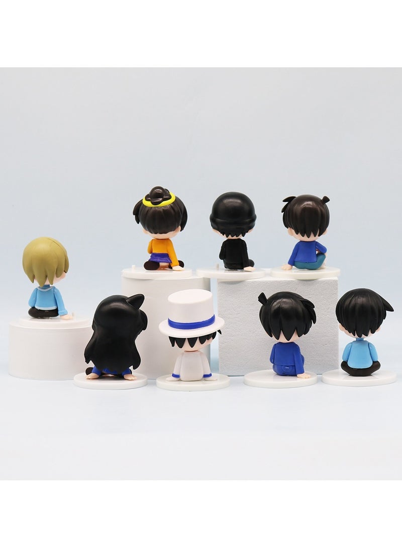 general Conan Figure 8 Q Version of the Monster Thief Kidd Conan Childhood Blind Box Car Cake Ornament Anime Doll - Image 2
