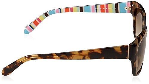 Kate Spade New York Women's Johanna Rectangular Sunglasses, Camel & Tortoise Stripe, 53 mm - Image 3