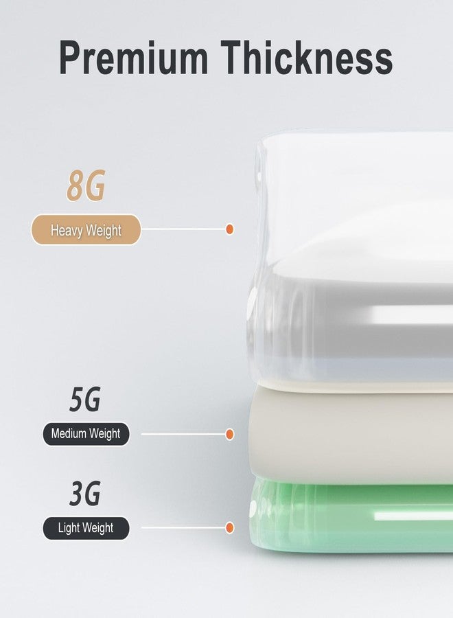 Titanker Clear Shower Curtain Liner, Premium PEVA Shower Liner Heavy Duty Waterproof Shower Curtains for Bathroom with Big Stones and Grommets, 72x72 Inches - Image 2