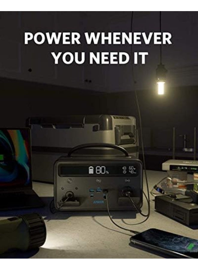 أنكر Anker Powerhouse II 400, 300W/388.8Wh Portable Power Station, Mobile Compact Power Generator with 220-240V Connection/60W USB-C Power Delivery, Power Supply for Camping, Travel, Emergencies black - Image 2