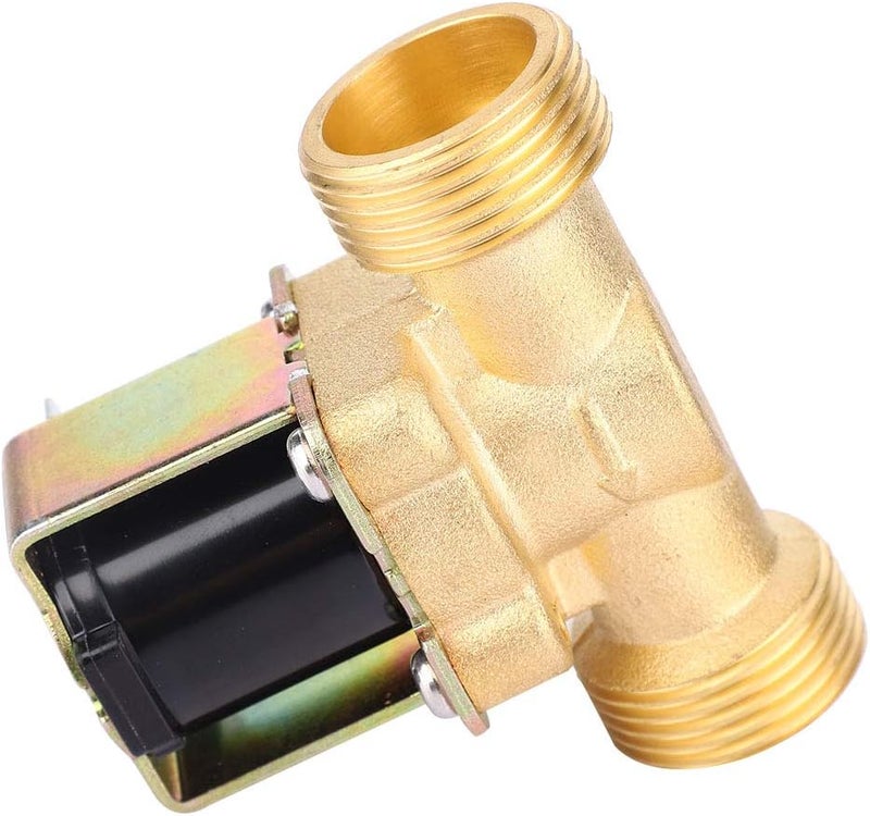 FTVOGUE 3/4 Brass Electric Solenoid Valve, Normally Closed, High Pressure, Water and Gas Control for Industrial Applications (DC 24V) - Image 4