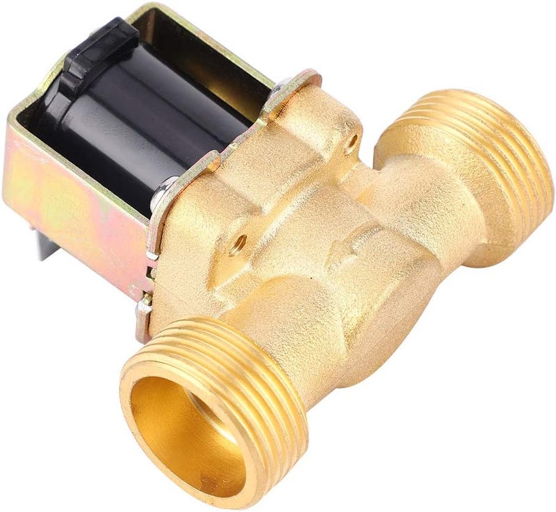 FTVOGUE 3/4 Brass Electric Solenoid Valve, Normally Closed, High Pressure, Water and Gas Control for Industrial Applications (DC 24V) - Image 2