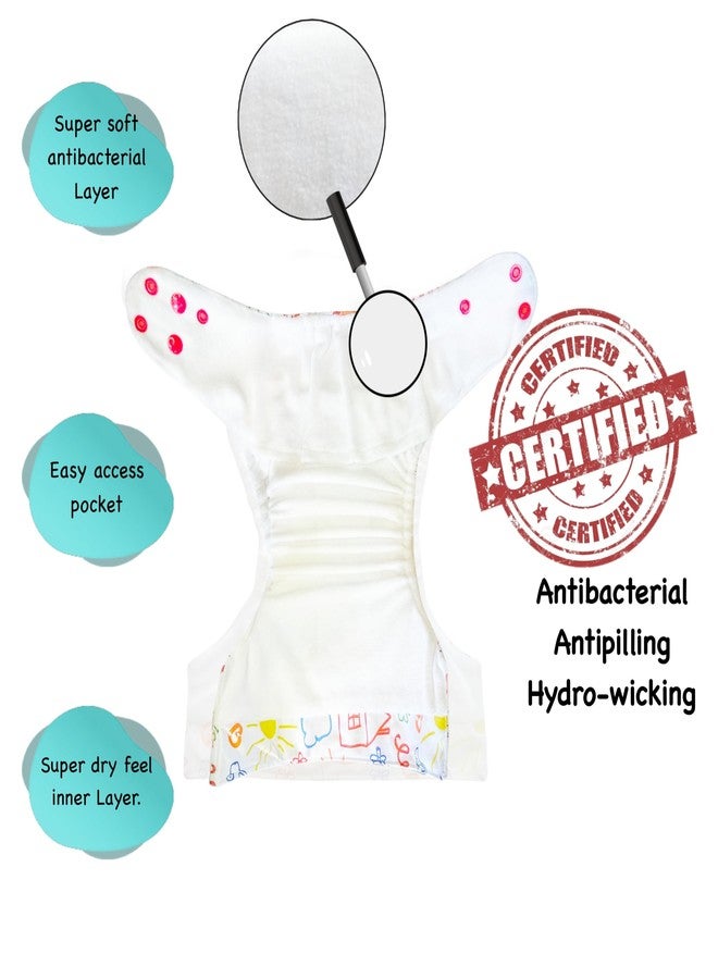 Dumbledo Elite Cloth Diaperwith Magical Soaker (Pack of 1) | Soft & Gentle | Reusable & Washable | Easy to Clean | Everyday Diapering Essential | 3 Months - 3 Years | Unisex Baby - Image 2