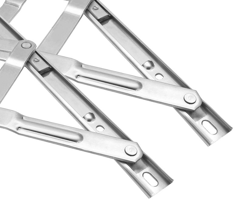 LDEXIN 1 Pair Casement Window Hinges 10inch Stainless Steel Concealed Hinges Friction Stay Hinges - Image 4