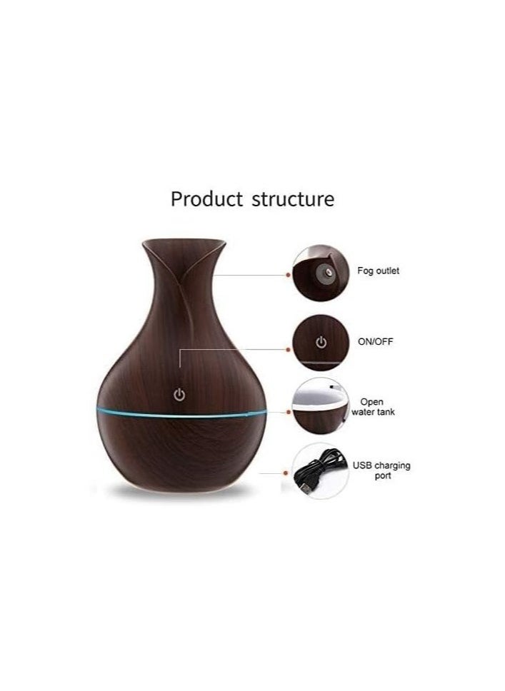 Generic 130ml USB LED Light Essential Oil Diffuser  - Image 2