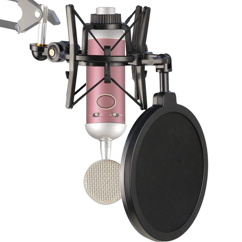 YOUSHARES Blue Spark Shock Mount with Pop Filter, Windscreen and Shockmount to Reduce Vibration Noise Matching Mic Boom Arm for Blue Spark SL Microphone by YOUSHARES - Image 1