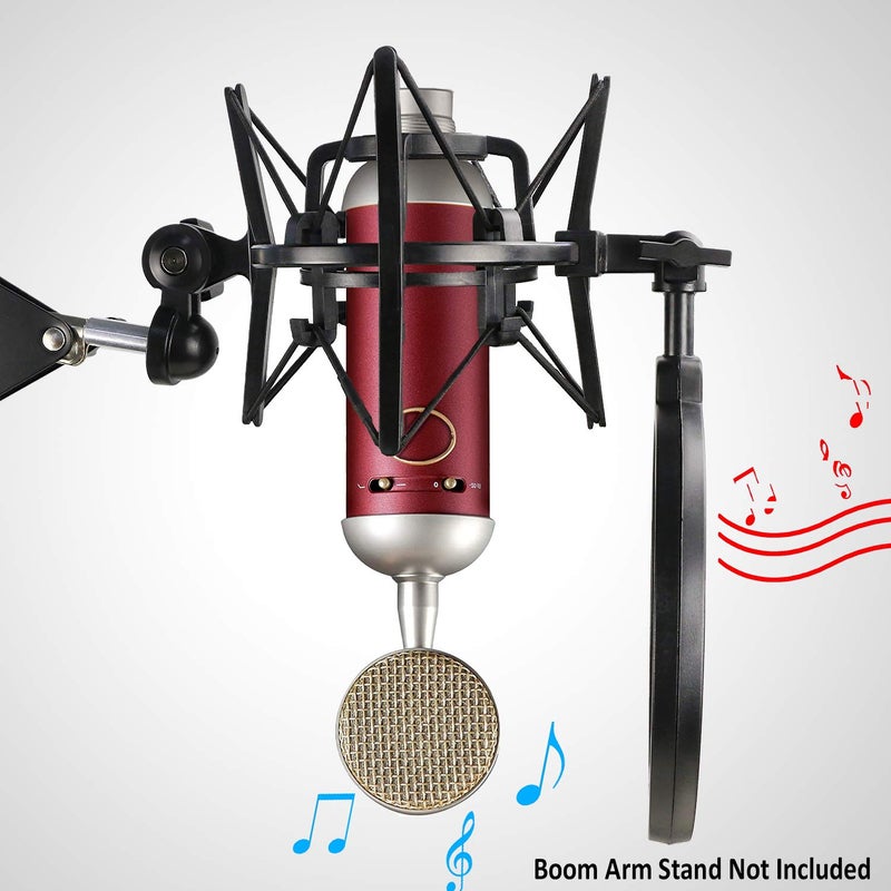 YOUSHARES Blue Spark Shock Mount with Pop Filter, Windscreen and Shockmount to Reduce Vibration Noise Matching Mic Boom Arm for Blue Spark SL Microphone by YOUSHARES - Image 4