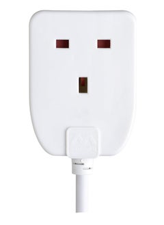 MASTERPLUG Masterplug BOG5-MP Single Socket Long Extension Lead, 5 Metres, 13 Amp, White  - Image 1