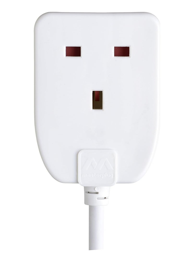 MASTERPLUG - Masterplug BOG5-MP Single Socket Long Extension Lead, 5 Metres, 13 Amp, White - Image 1
