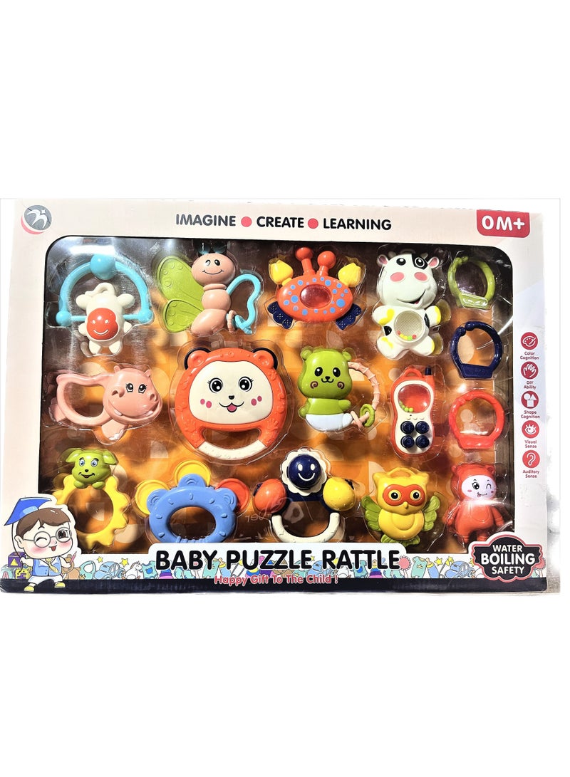 او ام اس لعبة  أطفال  حجم كبير ومميز مكونة من 16 قطعة - Image 1