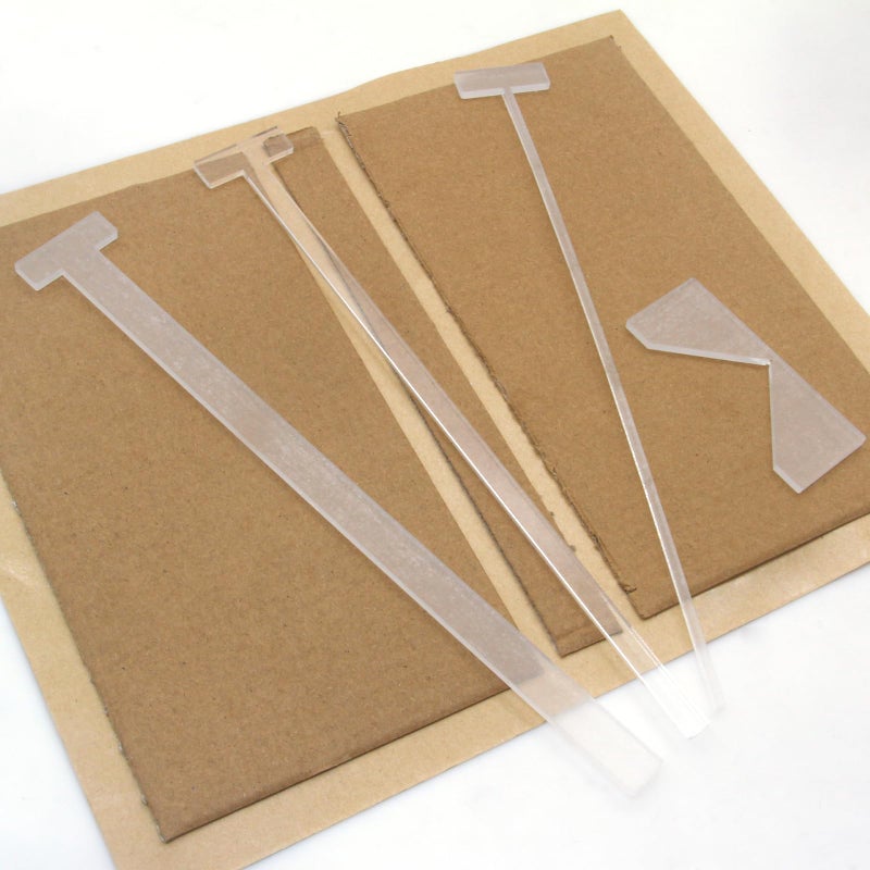 KIBBEH KIBEH 4 Pack Book Cover Guide, Transparent Acrylic Book Binding Kits, Bookbinding Cover Tool for Album, Journal, Planner, Making Book Covers - Image 2