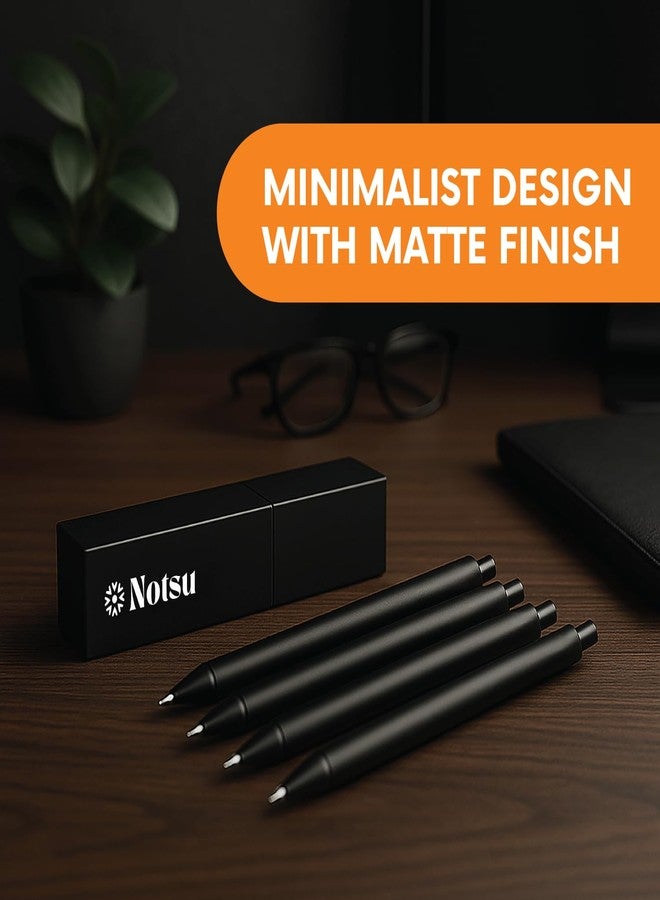 Notsu Premium White Gel Pen Set - 4 Fine Point Pens in Reusable Travel Case - Perfect for Black Paper, Journals, and Dark Surfaces - Image 5