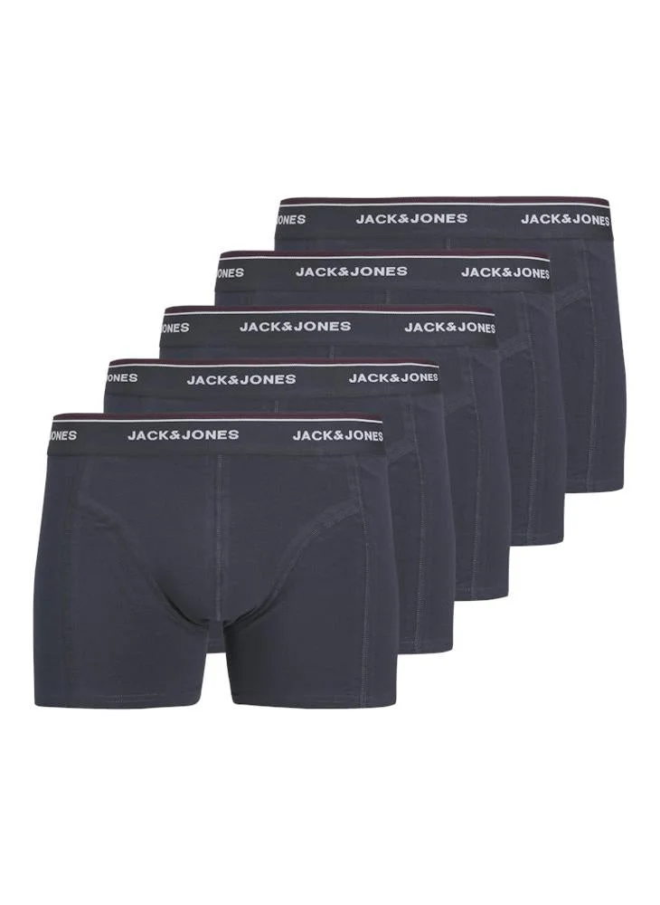 JACK & JONES 5 Pack Jacavery Solid Trunks