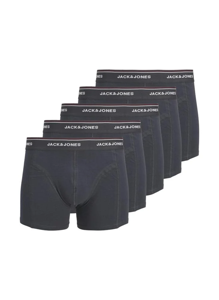 JACK & JONES 5 Pack Jacavery Solid Trunks