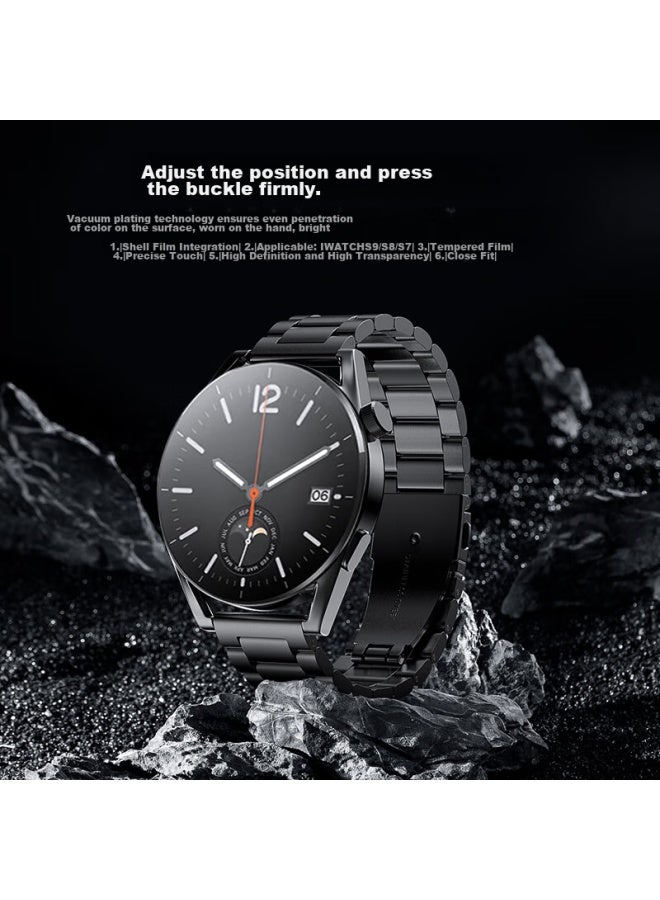 Canghua متوافق مع Xiaomi Watch Band، مناسب لـ Xiaomi Watch S4/s3/s2/s1/s1pro/color2/color Sport Edition، سوار فولاذي ثلاثي الخيوط، سوار معصم معدني من الفولاذ المقاوم للصدأ - Image 4