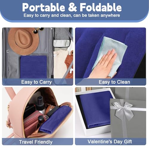LuxoCare Inflatable Bed Wedge Pillow for Traveling – Portable Inflatable Cushion for Sleeping in Bed, Leg Elevation & Back Support, Quick Inflate Camping Pillow, Home & Airplane Use(Blue) - Image 4
