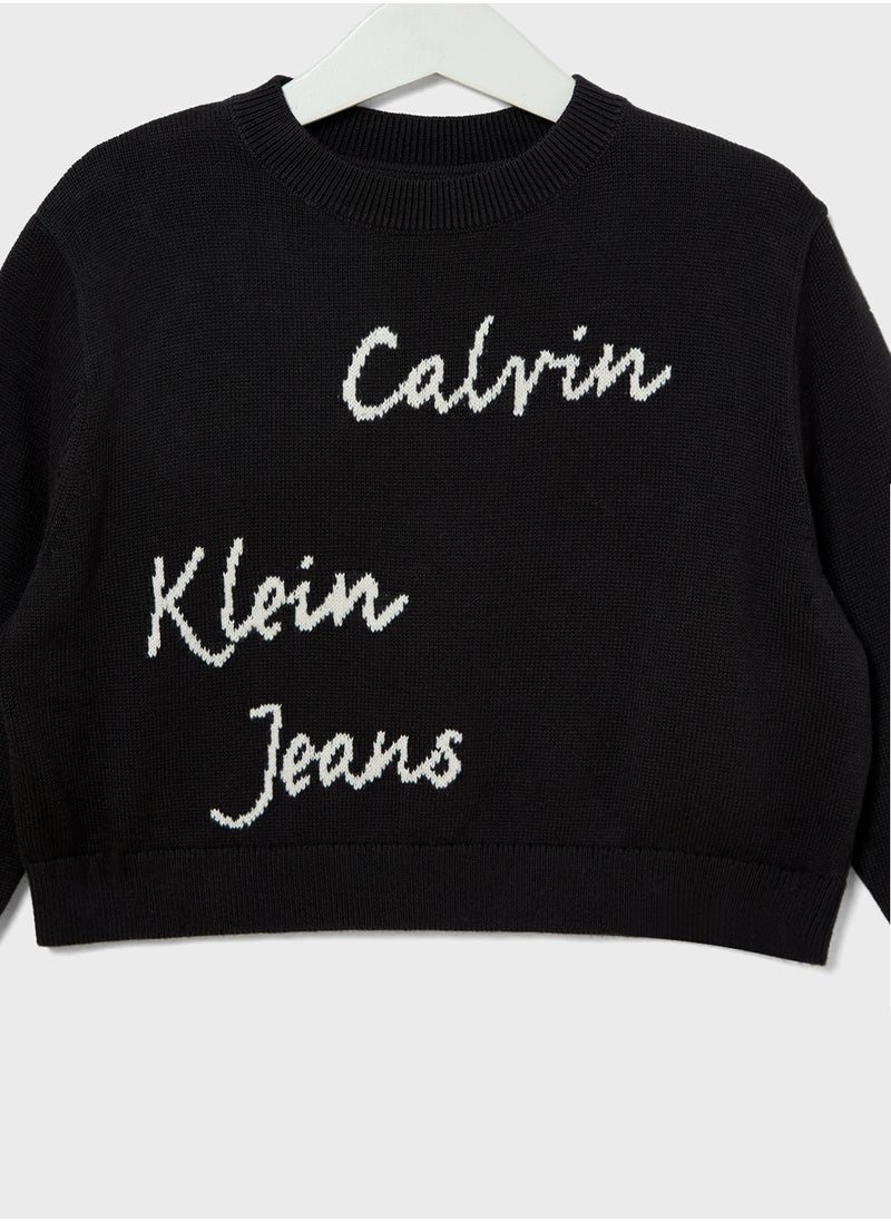 Calvin Klein Jeans Kids Graphic Logo Sweater  - Image 3