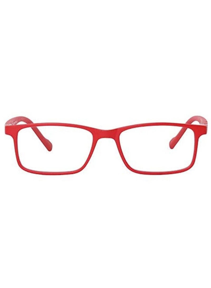 Tom Oliver JUNIOR Blue Light Blocking Computer Screen Glasses - Anti Harmful Blue Light, UV, Glare | Protection Eyewear for Children from Digital Screen Time & Home schooling for Boy's & Girl's Age 5 - 12 (Rectangle, Red) - Image 1