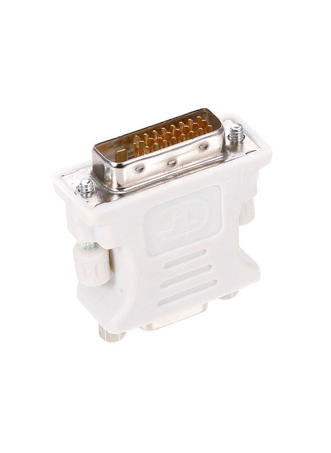 Generic - DVI to VGA Adapter DVI(24+1) Male to VGA Female Adapter Converter for Desktop Computer Laptop Monitor Projector - Image 1