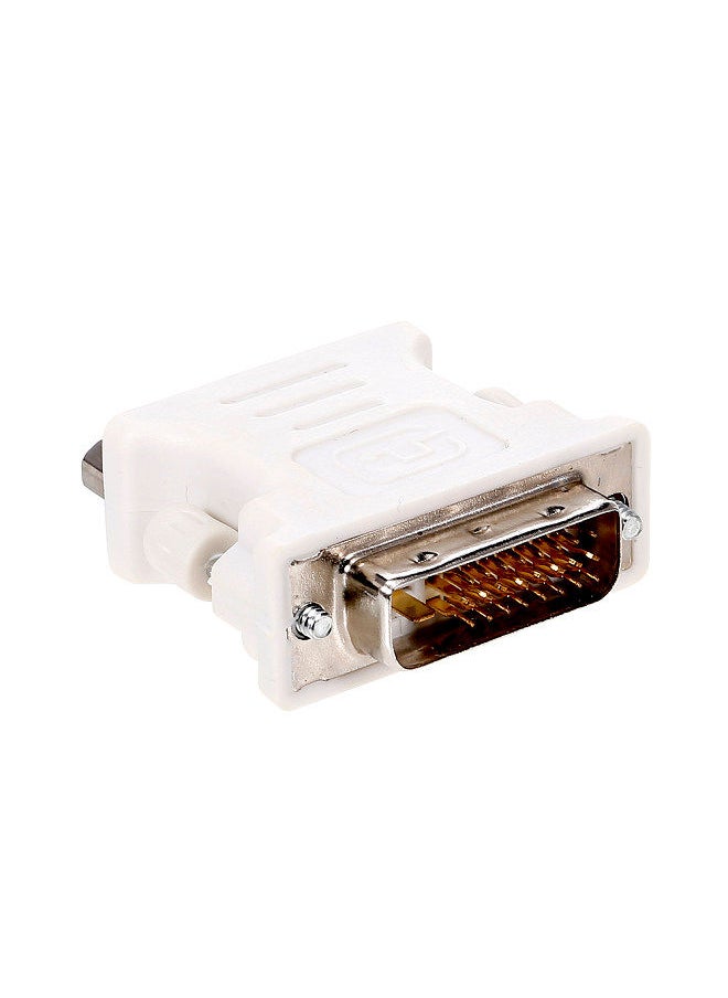 Generic - DVI to VGA Adapter DVI(24+1) Male to VGA Female Adapter Converter for Desktop Computer Laptop Monitor Projector - Image 1