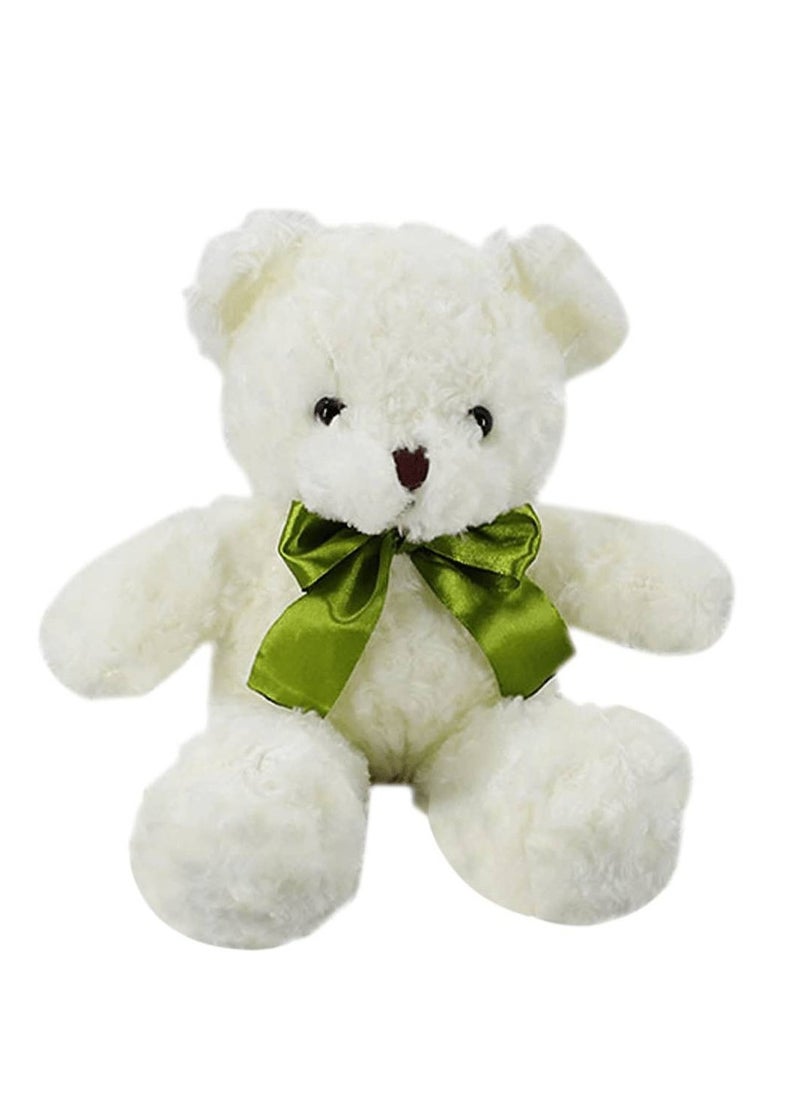 Vitacelli 10 Inch Teddy Bear Plush Toy, Plush Animal Doll, Animal Plush Toy, Children's Cartoon Animal Toy Companion Doll, Bear Doll White  - Image 1