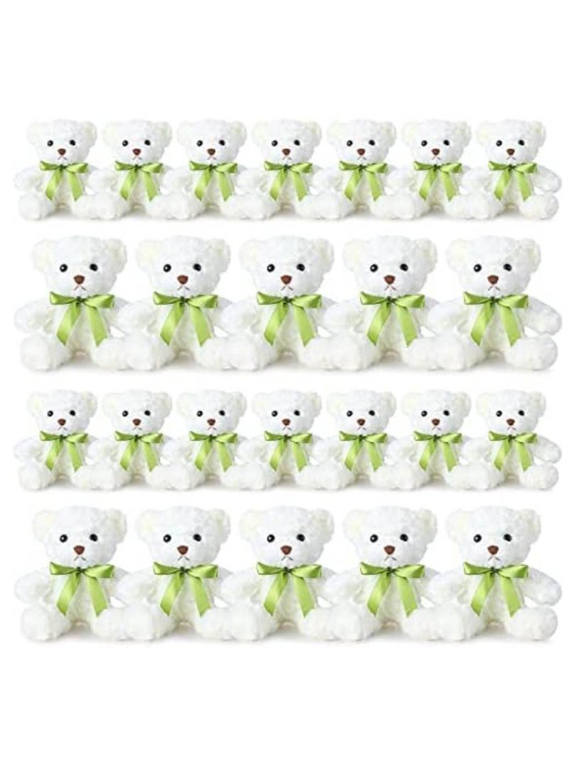 Vitacelli 10 Inch Teddy Bear Plush Toy, Plush Animal Doll, Animal Plush Toy, Children's Cartoon Animal Toy Companion Doll, Bear Doll White  - Image 2