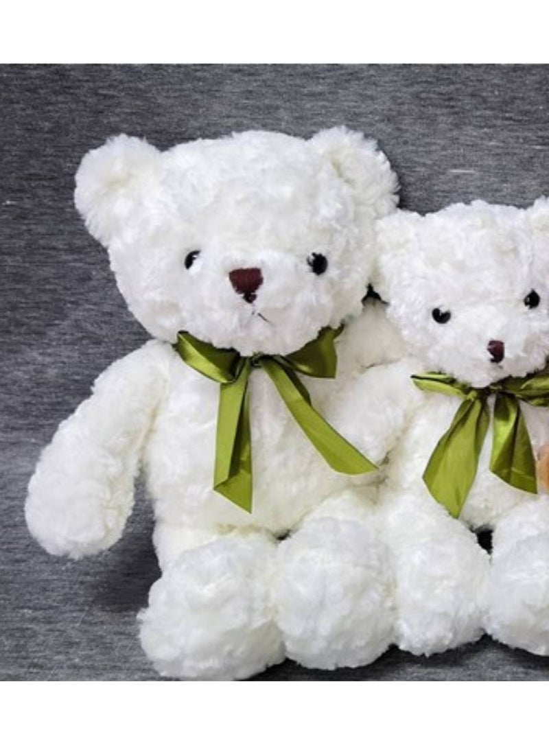 Vitacelli 10 Inch Teddy Bear Plush Toy, Plush Animal Doll, Animal Plush Toy, Children's Cartoon Animal Toy Companion Doll, Bear Doll White  - Image 3