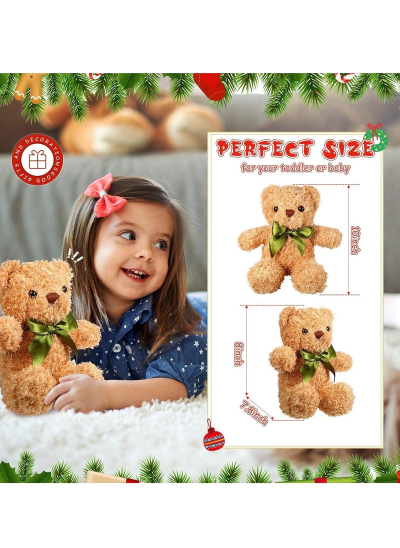 Vitacelli 10 Inch Teddy Bear Plush Toy, Plush Animal Doll, Animal Plush Toy, Children's Cartoon Animal Toy Companion Doll, Bear Doll White  - Image 5