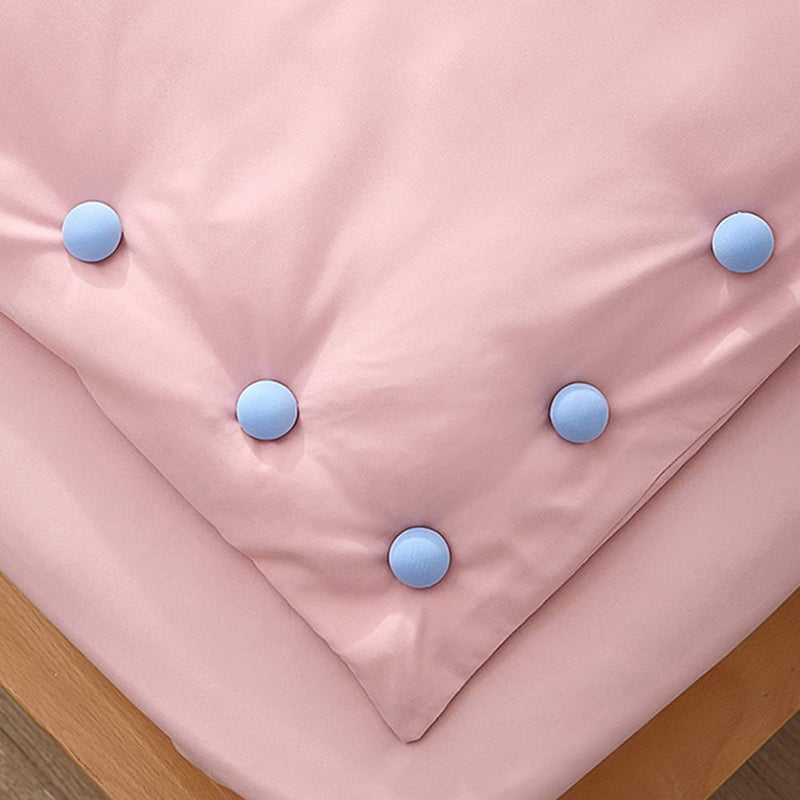 6pcs Bed Sheet Clips | Non-Slip Duvet Cover Holder Fixator with One-Key Unlock | Comforter Blanket Fastener for Mattress, Sheets, Curtains & Socks | Cotton Mushroom Shape Clip  - Image 3