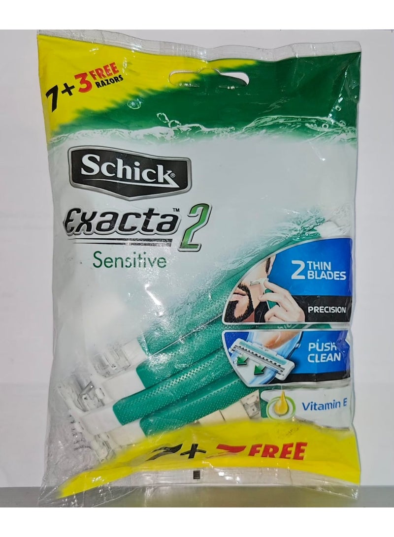 شفرة حلاقة شيك اكزاكت2 للبشرة الحساسة M 7+3