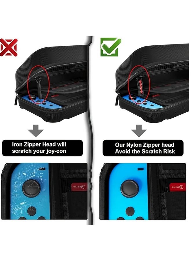 حافظة سفر صلبة واقية سوداء لجهاز Switch و Switch OLED المحمول - Image 5